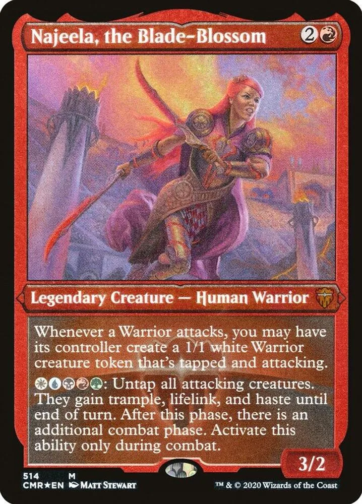 Najeela, the Blade-Blossom (Foil Etched)