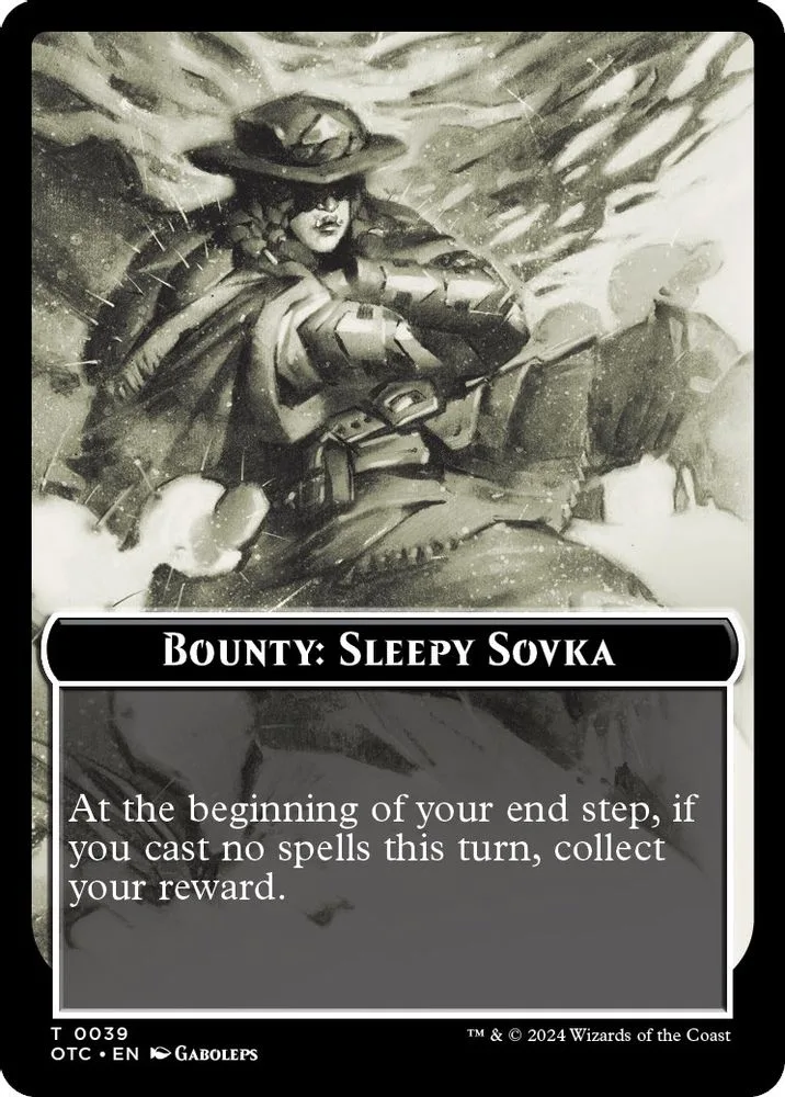 Bounty: Sleepy Sovka // Bounty Rules Double-Sided Token (Bounty: Sleepy Sovka // Bounty Rules Double-Sided Token)