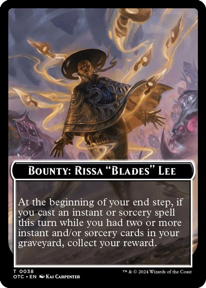 Bounty: Rissa "Blades" Lee // Bounty Rules Double-Sided Token (Bounty: Rissa "Blades" Lee // Bounty Rules Double-Sided Token)