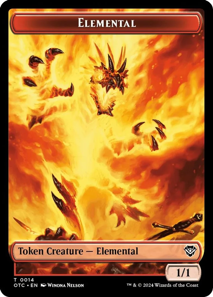Elemental // Soldier (0026) Double-Sided Token