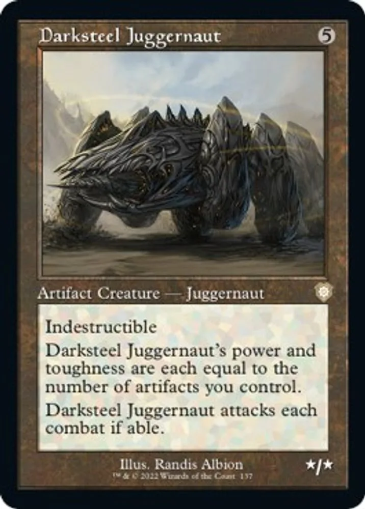 Darksteel Juggernaut (Retro Frame)