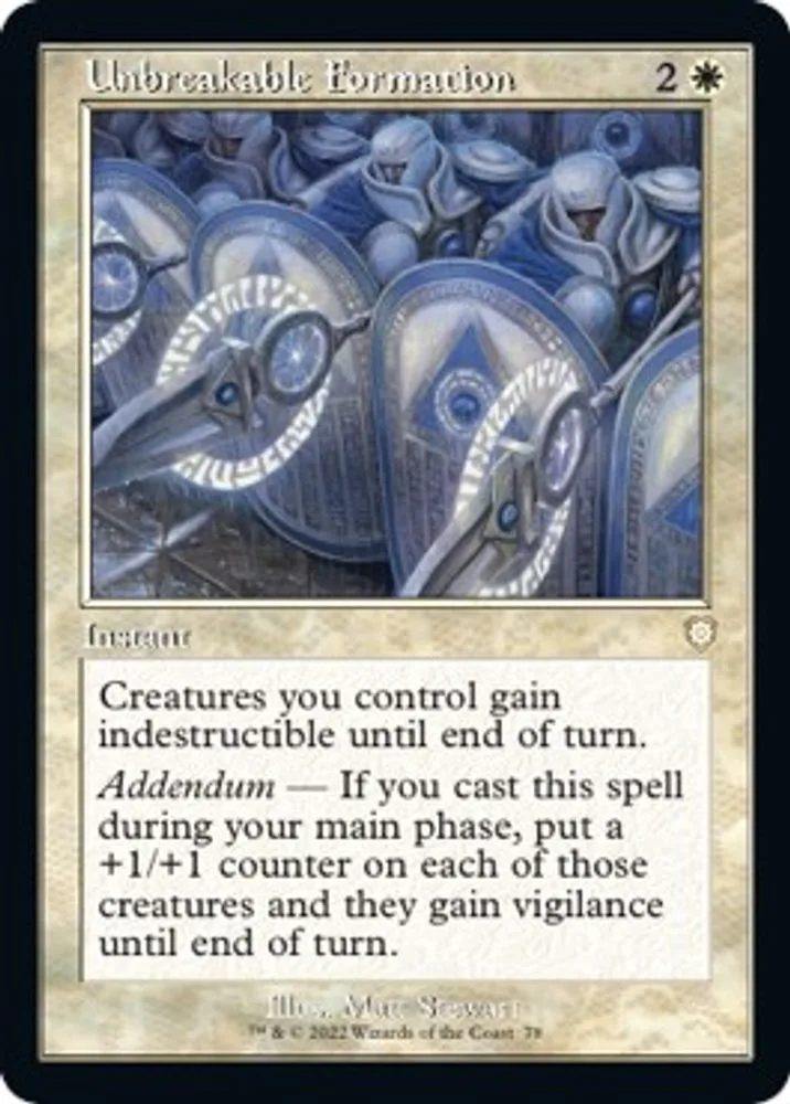 Unbreakable Formation (Retro Frame)
