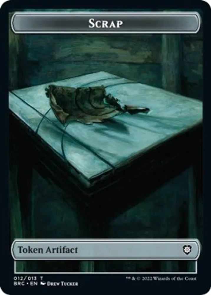 Scrap // Phyrexian Myr Double-Sided Token