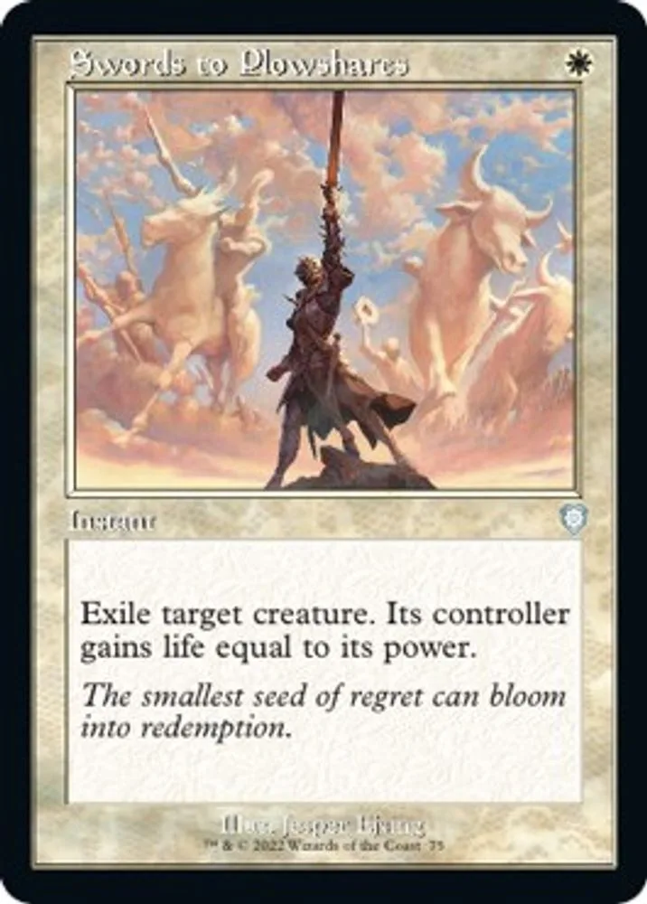 Swords to Plowshares (Retro Frame)