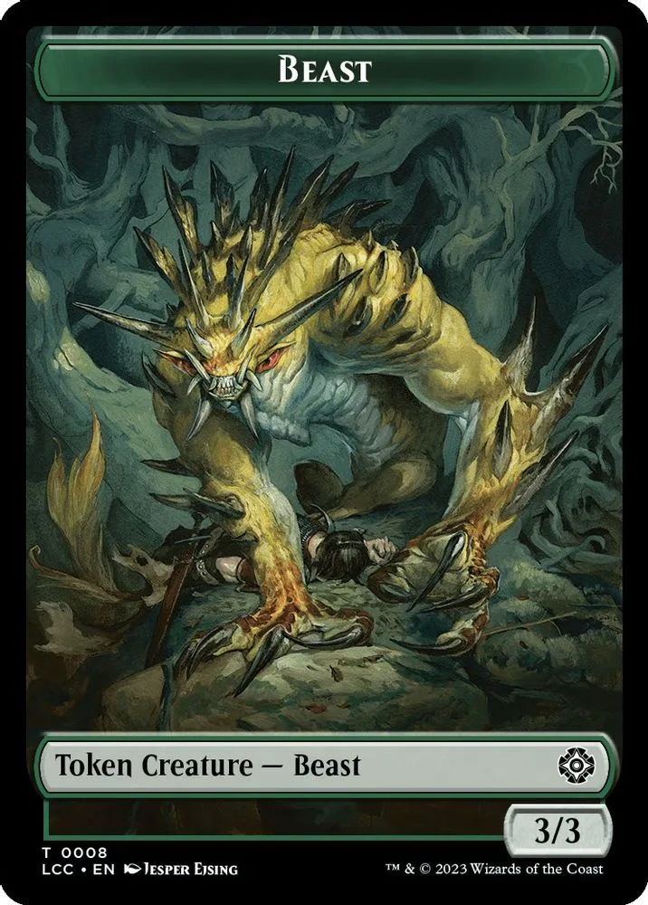 Beast // Merfolk (0003) Double-Sided Token