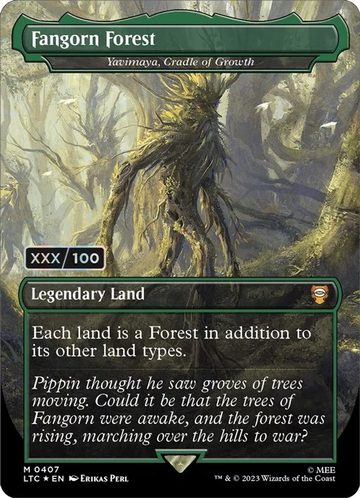 Fangorn Forest - Yavimaya, Cradle of Growth (Borderless · Serial Numbered)