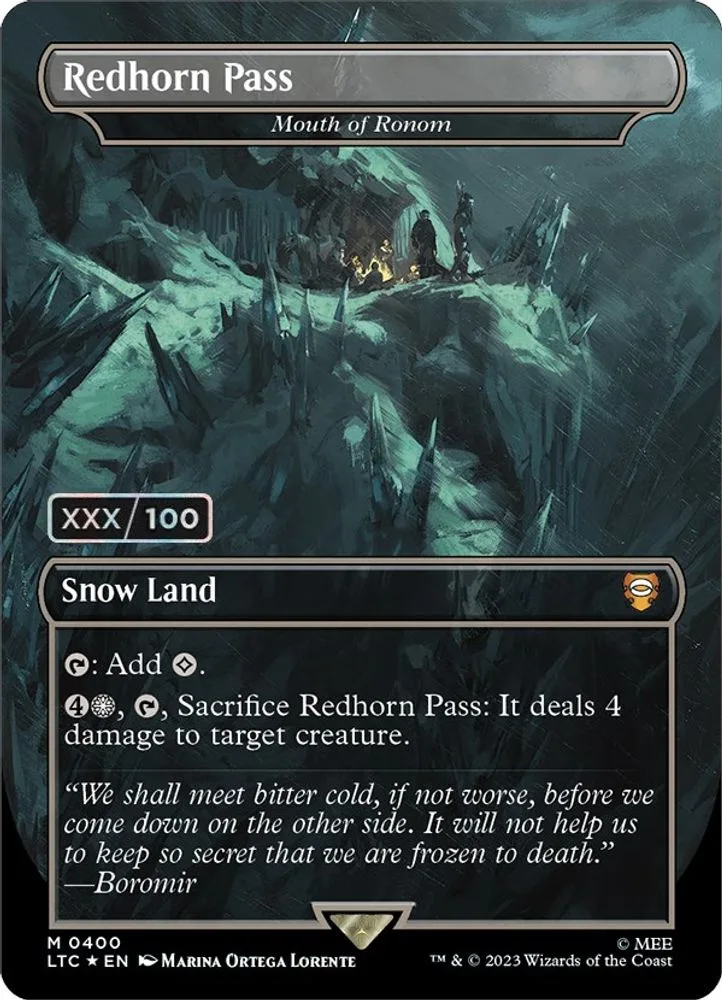 Redhorn Pass - Mouth of Ronom (Borderless · Serial Numbered)