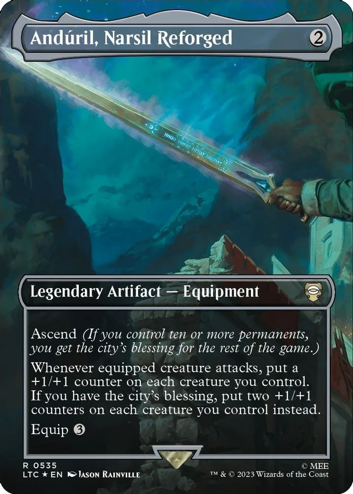 Anduril, Narsil Reforged (Borderless · Surge Foil)