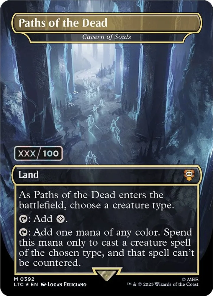 Paths of the Dead - Cavern of Souls (Borderless · Serial Numbered)