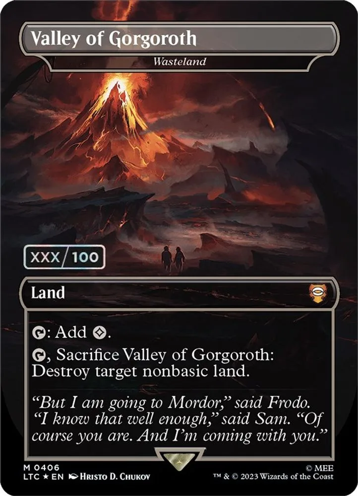 Valley of Gorgoroth - Wasteland (Borderless · Serial Numbered)