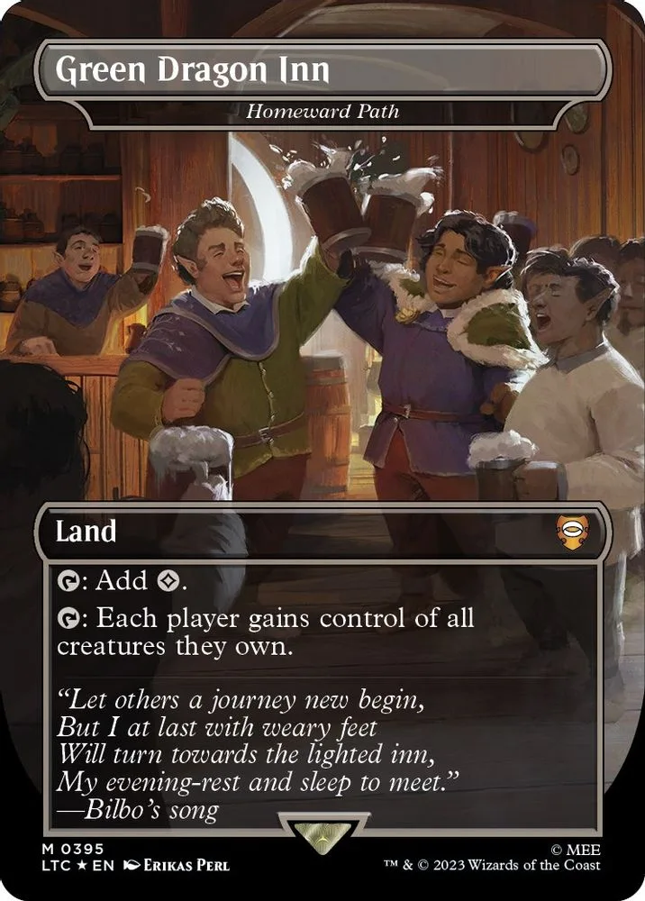 Green Dragon Inn - Homeward Path (Borderless · Surge Foil)