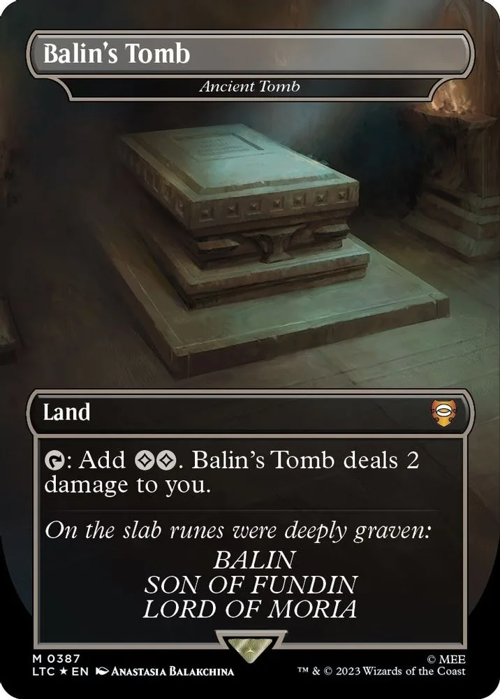 Balin's Tomb - Ancient Tomb (Borderless · Surge Foil)