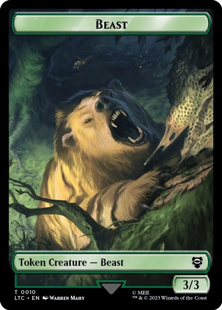 Beast // Treefolk Double-Sided Token