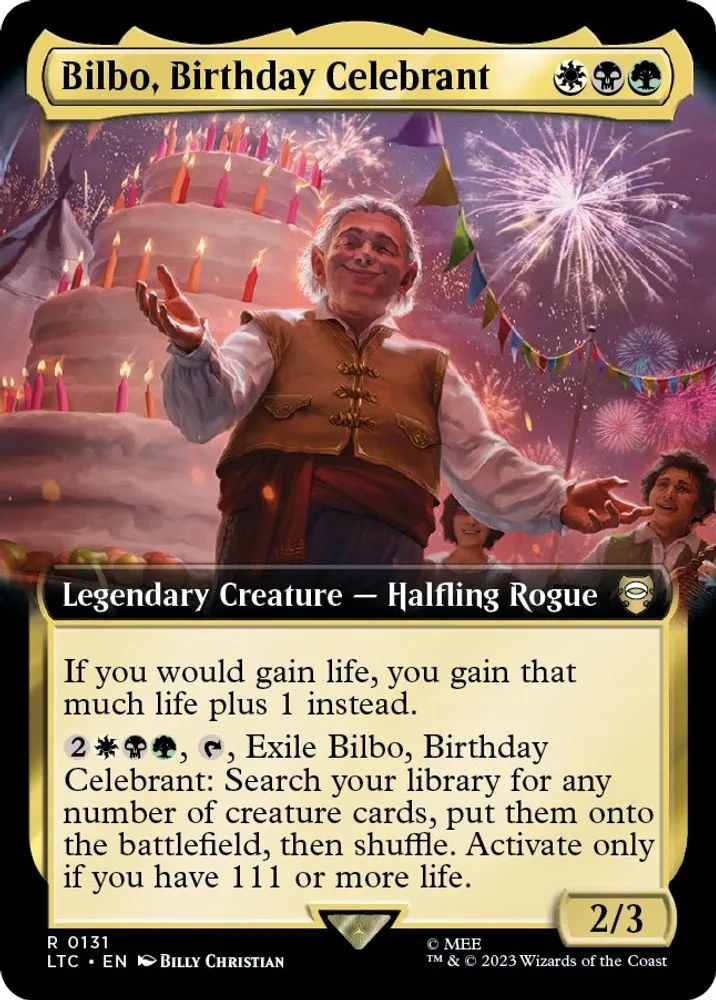 Bilbo, Birthday Celebrant (Extended Art)
