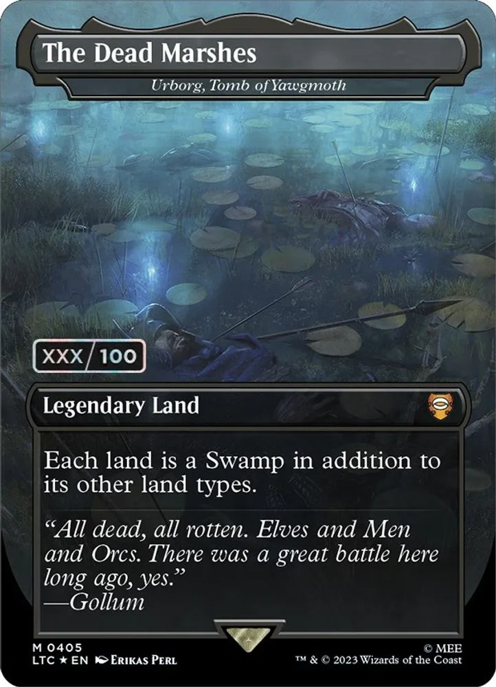 The Dead Marshes - Urborg, Tomb of Yawgmoth (Borderless · Serial Numbered)