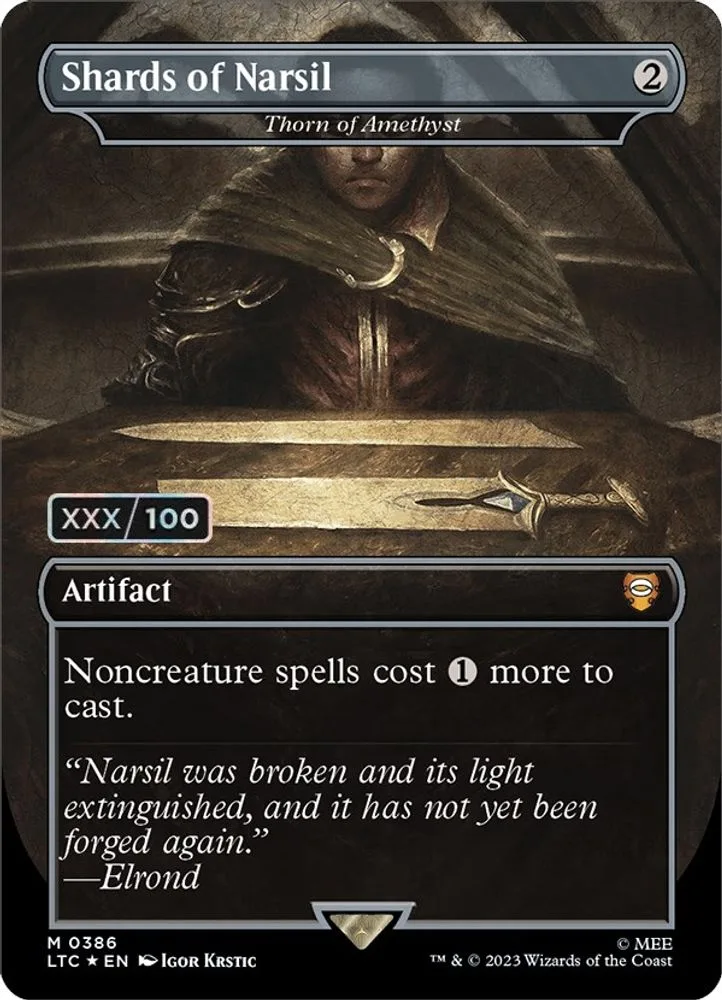Shards of Narsil - Thorn of Amethyst (Borderless · Serial Numbered)