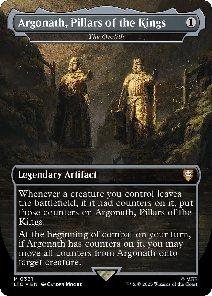 Argonath, Pillars of the Kings - The Ozolith (Borderless · Surge Foil)
