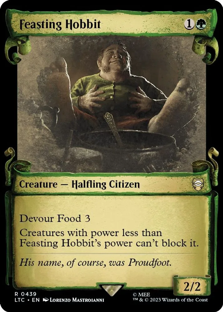 Feasting Hobbit (Showcase Scrolls)