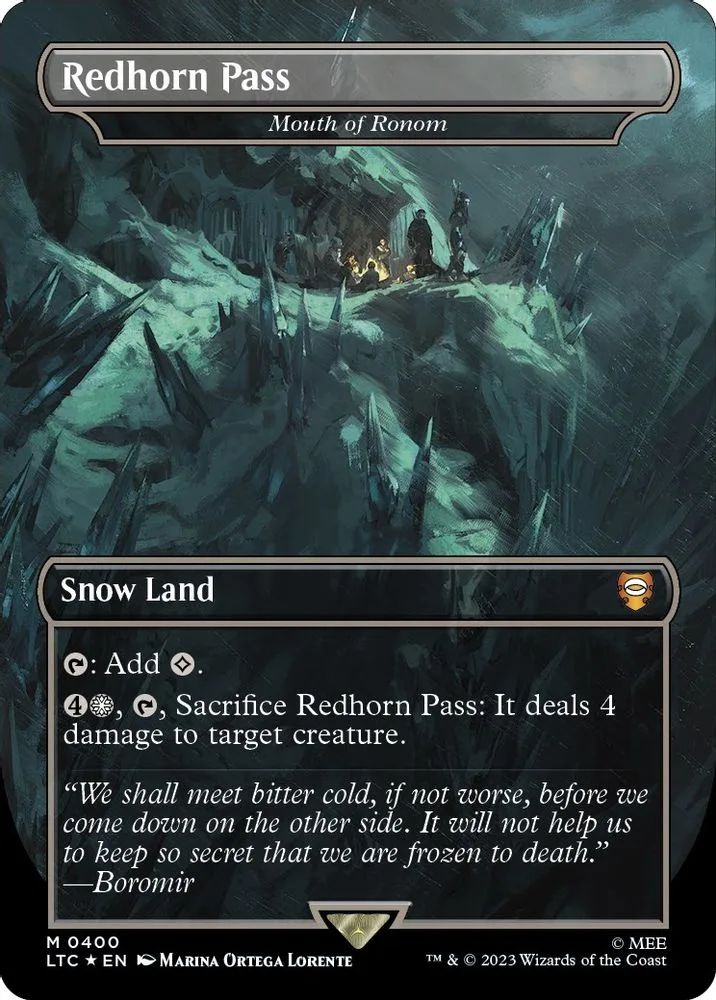Redhorn Pass - Mouth of Ronom (Borderless · Surge Foil)