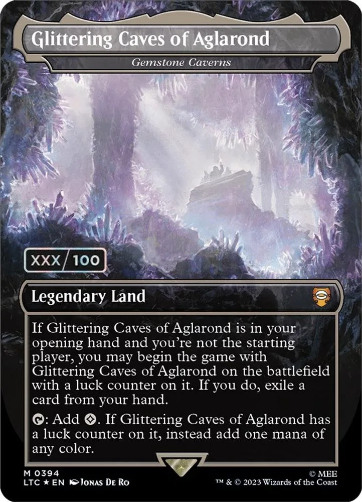 Glittering Caves of Aglarond - Gemstone Caverns (Borderless · Serial Numbered)