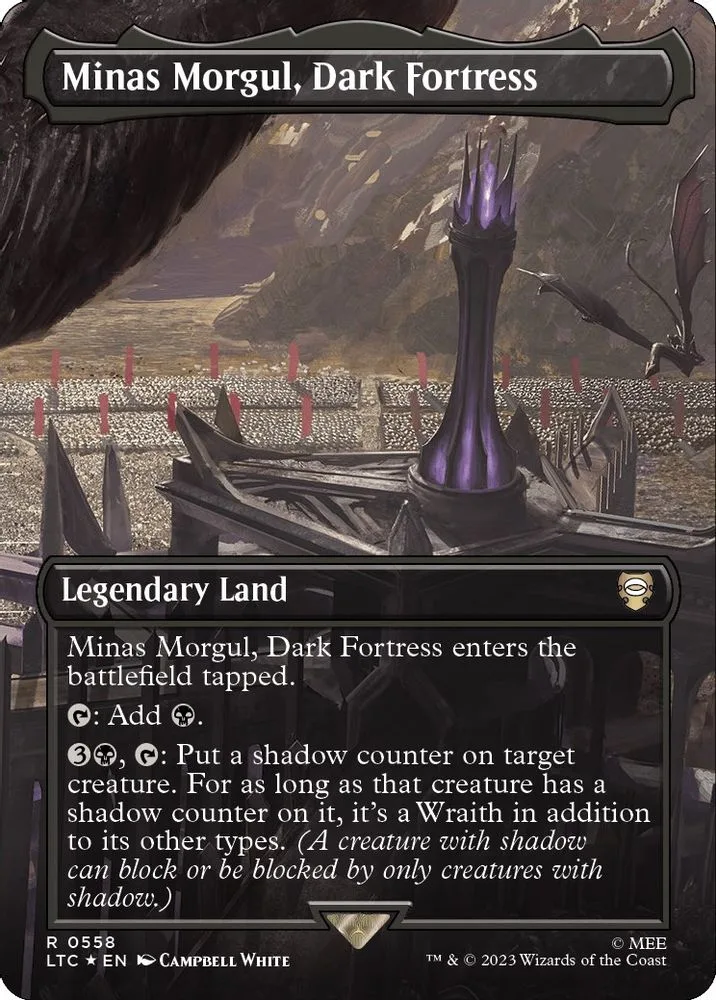 Minas Morgul, Dark Fortress (Borderless · Surge Foil)