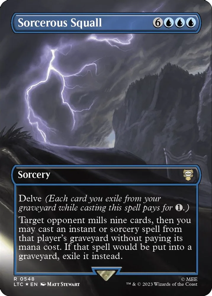 Sorcerous Squall (Borderless · Surge Foil)