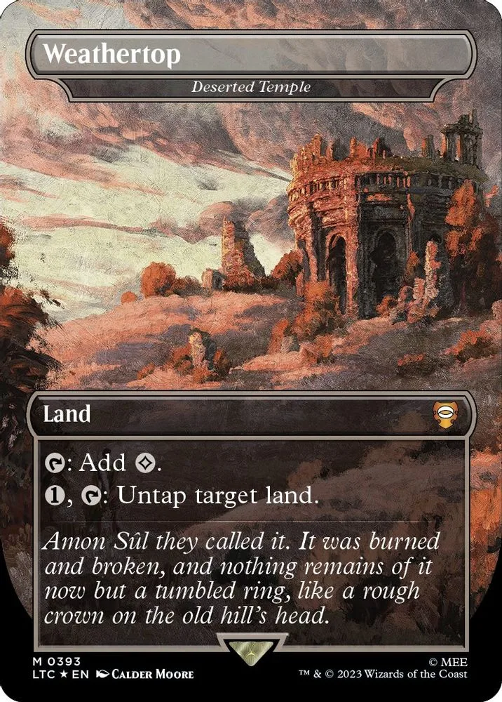 Weathertop - Deserted Temple (Borderless · Surge Foil)