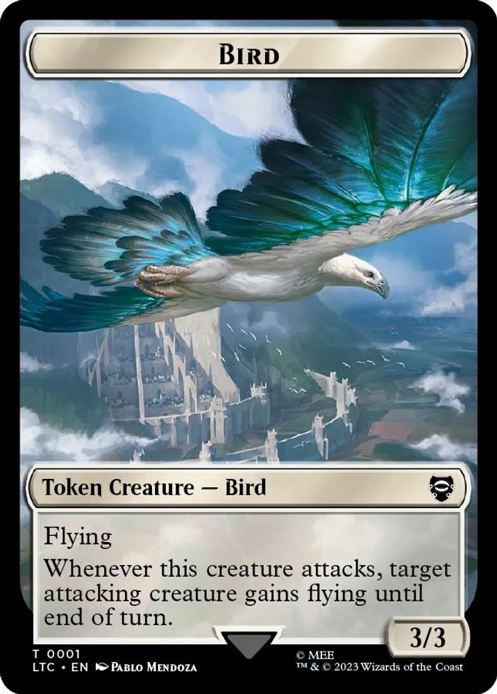 Bird (0001) // Food (0010) Double-Sided Token