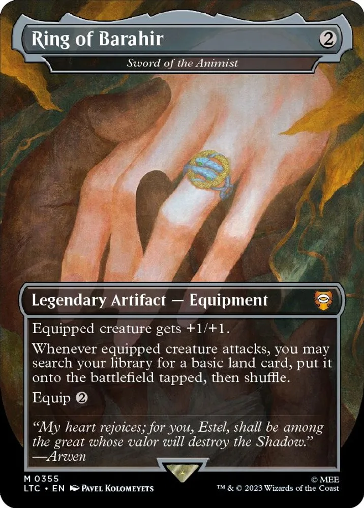 Ring of Barahir - Sword of the Animist (Borderless)