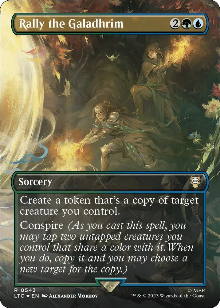 Rally the Galadhrim (Borderless · Surge Foil)