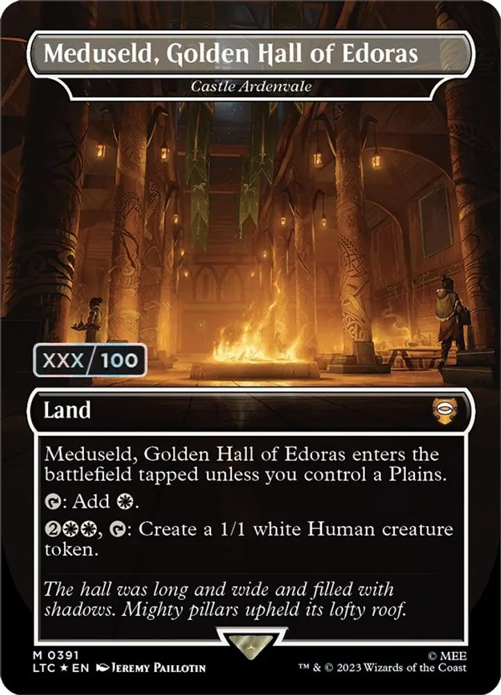 Meduseld, Golden Hall of Edoras - Castle Ardenvale (Borderless · Serial Numbered)
