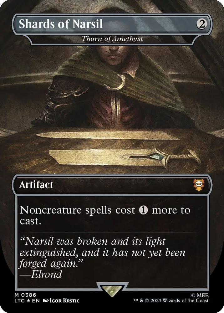 Shards of Narsil - Thorn of Amethyst (Borderless · Surge Foil)