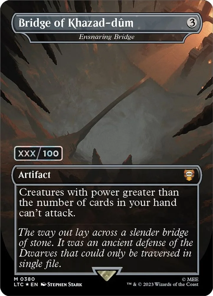 Bridge of Khazad-dum - Ensnaring Bridge (Borderless · Serial Numbered)