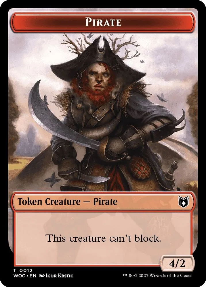Pirate // Human Double-Sided Token