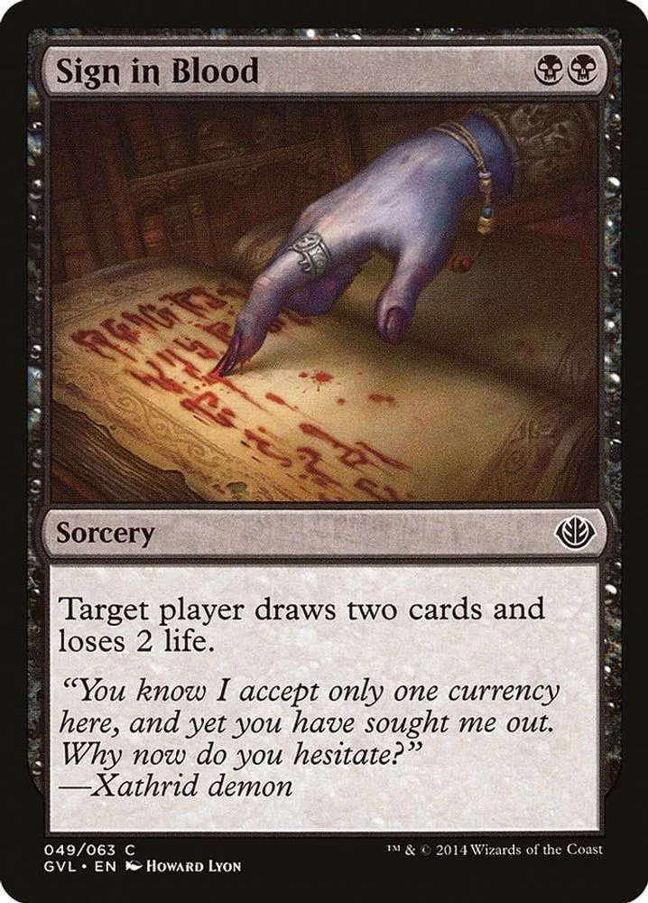 Sign in Blood (Sign in Blood)