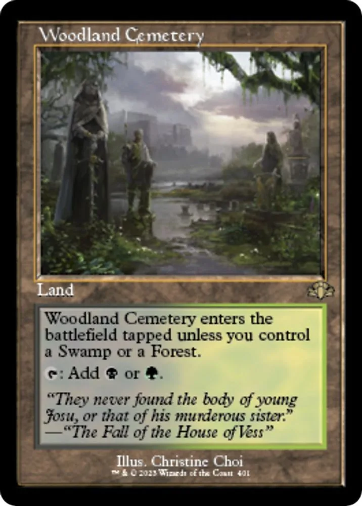 Woodland Cemetery (Retro Frame)
