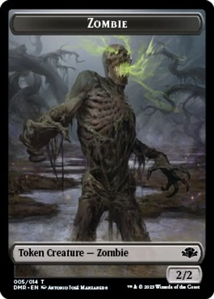 Zombie // Cat (008) Double-Sided Token