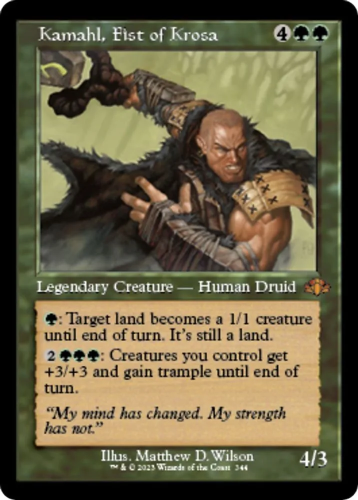 Kamahl, Fist of Krosa (Retro Frame)