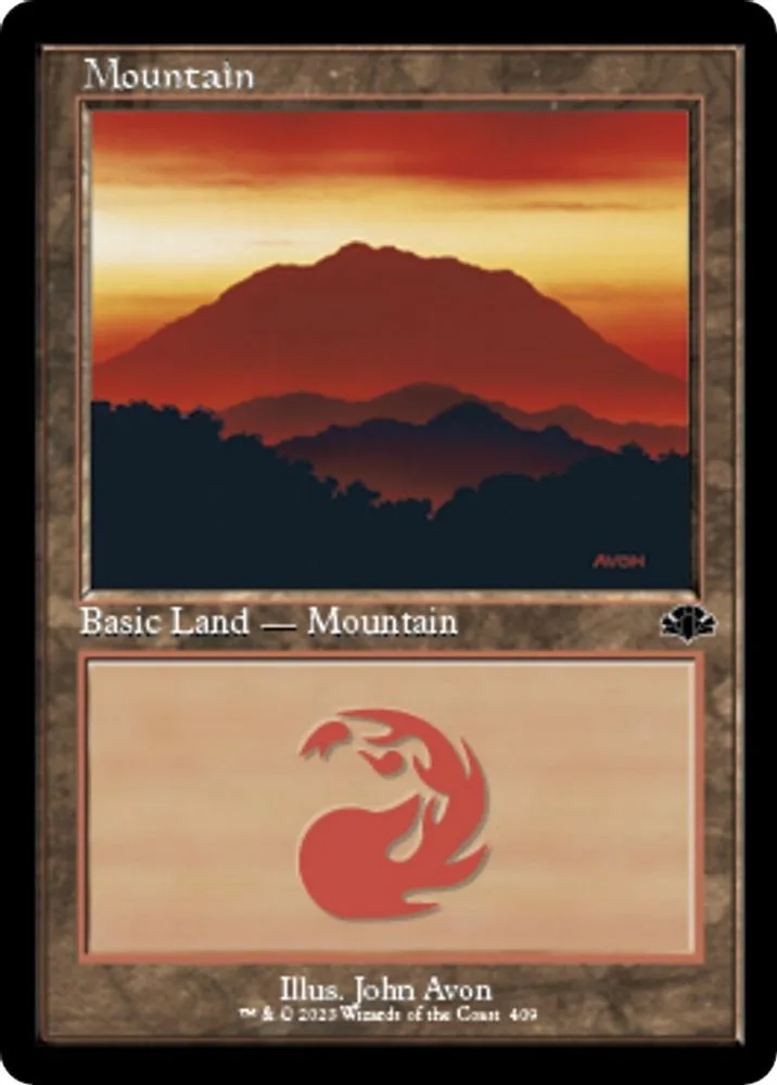 Mountain (Retro Frame)