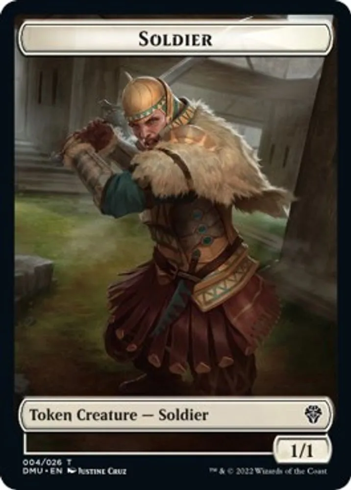 Soldier // Badger Double-Sided Token