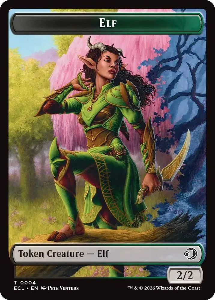 Elf // Kithkin (0007) Double-Sided Token