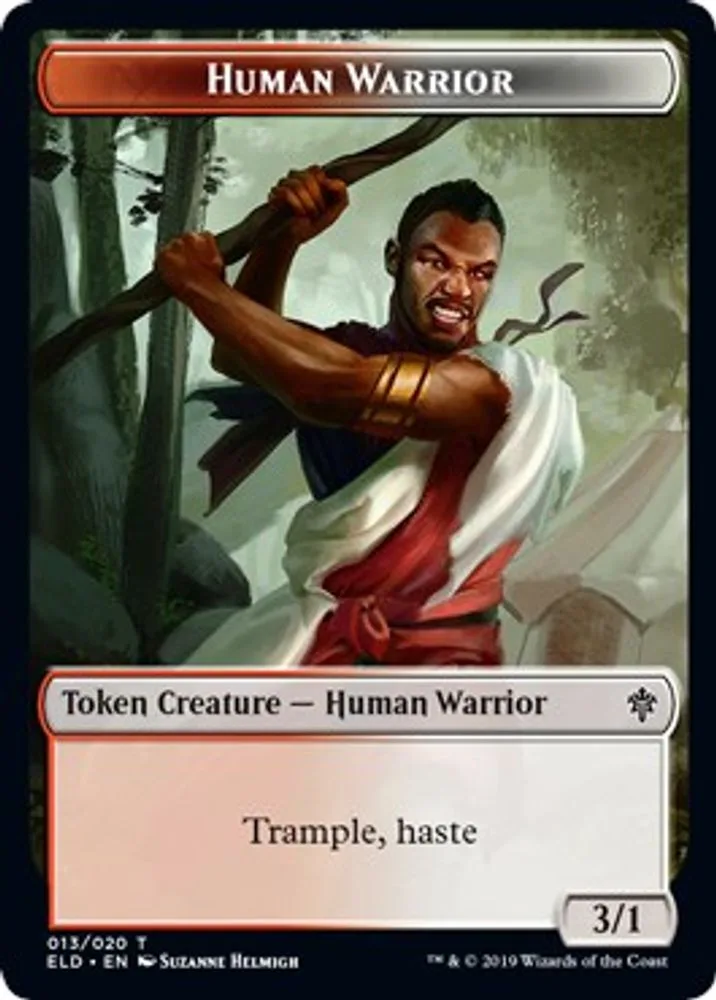 Human Warrior // Food (016) Double-Sided Token