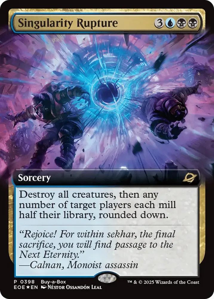 Singularity Rupture