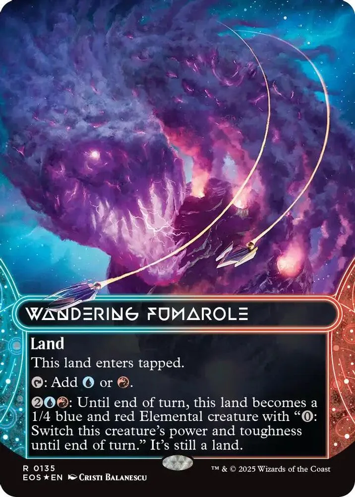 Wandering Fumarole (0135) (Borderless) (Galaxy Foil)