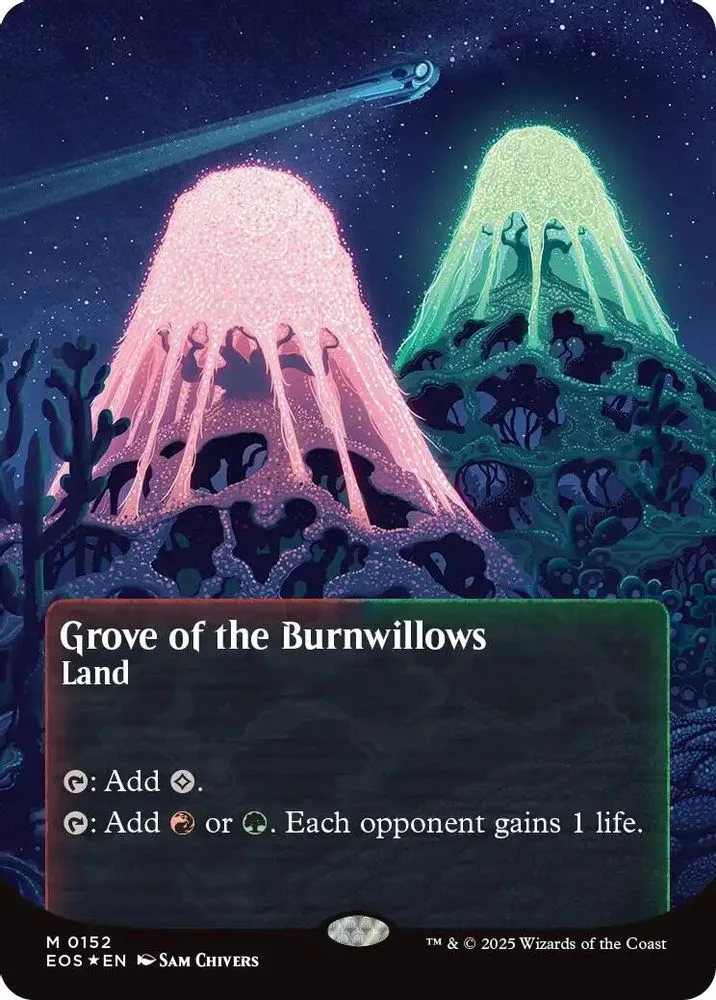 Grove of the Burnwillows (0152) (Borderless) (Galaxy Foil)