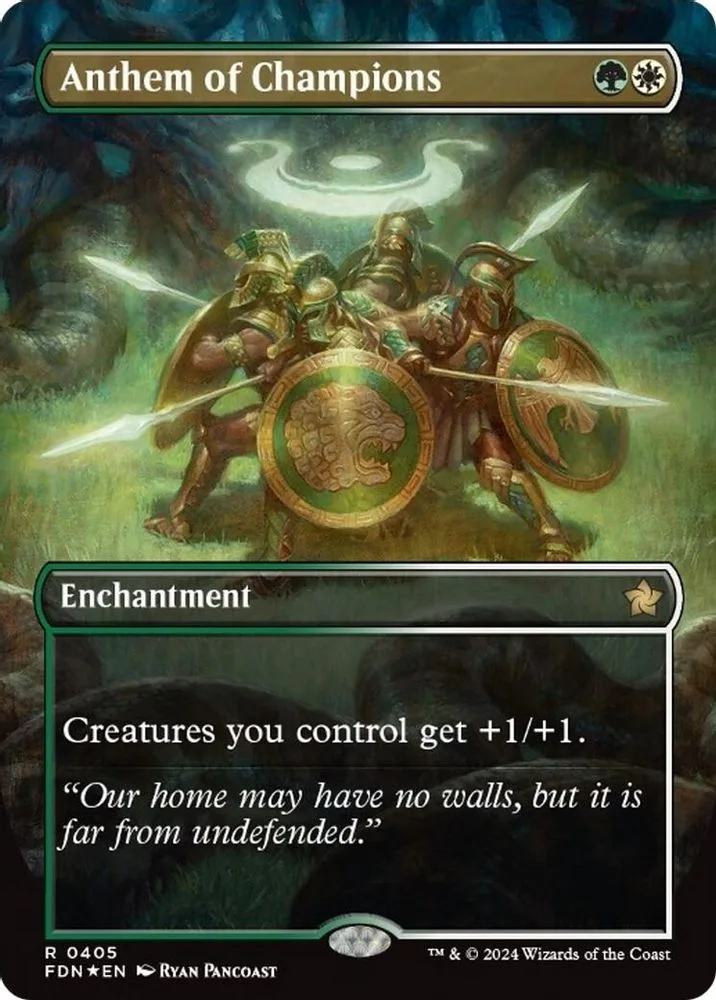 Anthem of Champions (Borderless) (Mana Foil)