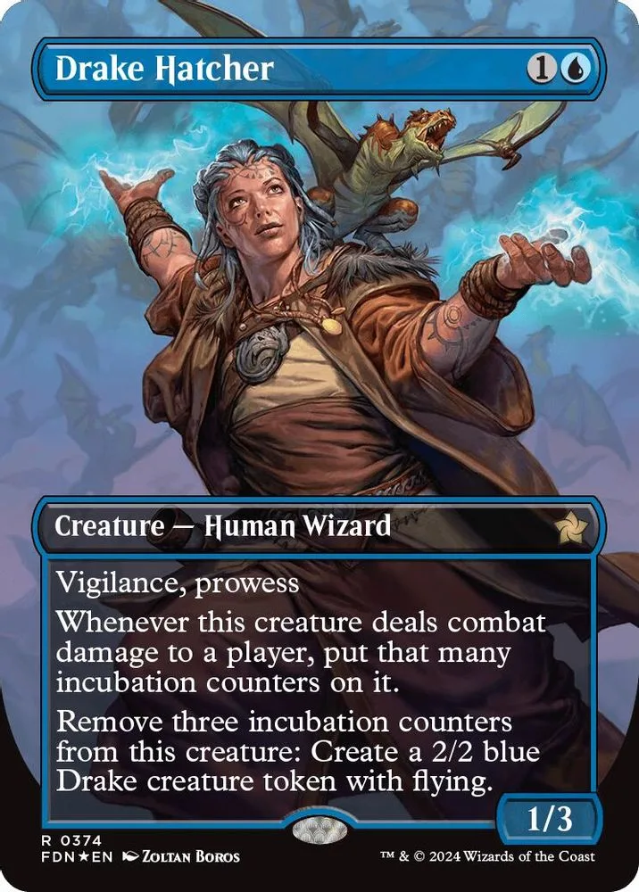 Drake Hatcher (Borderless) (Mana Foil)
