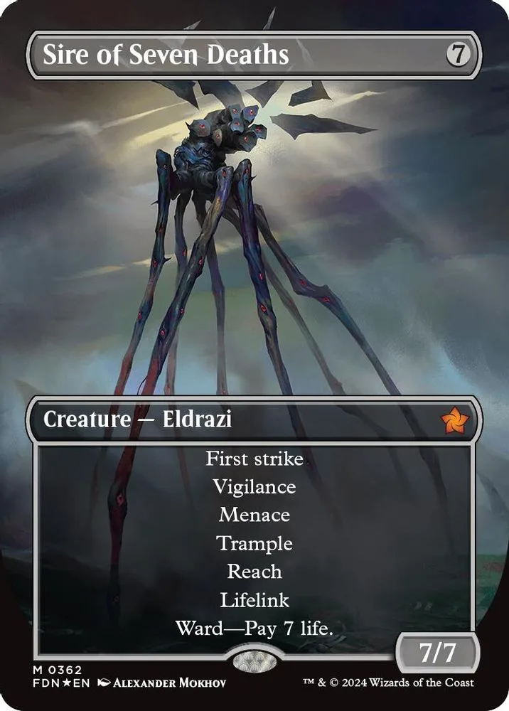 Sire of Seven Deaths (Borderless) (Mana Foil)