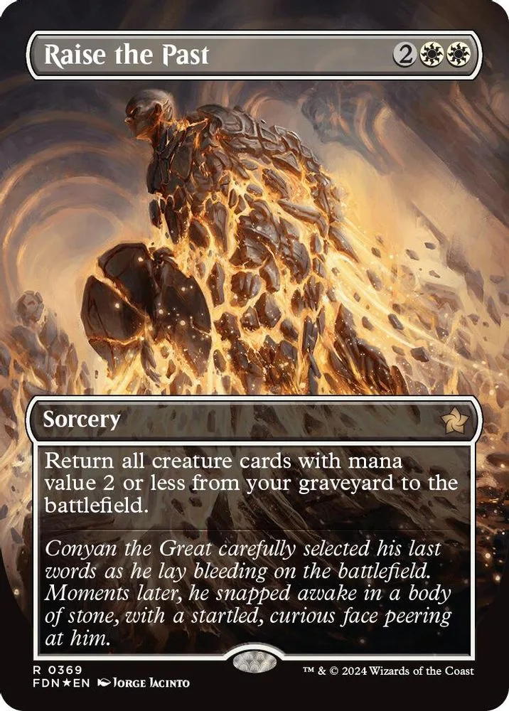 Raise the Past (Borderless) (Mana Foil)