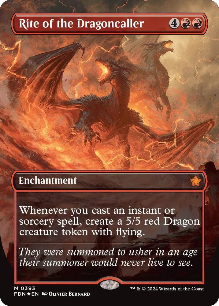 Rite of the Dragoncaller (Borderless) (Mana Foil)